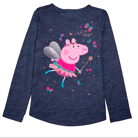 NWOT Jumping Beans Peppa Pig "Full Of Magic" Graphic Tee Girls Size 12 - Picture 1 of 5